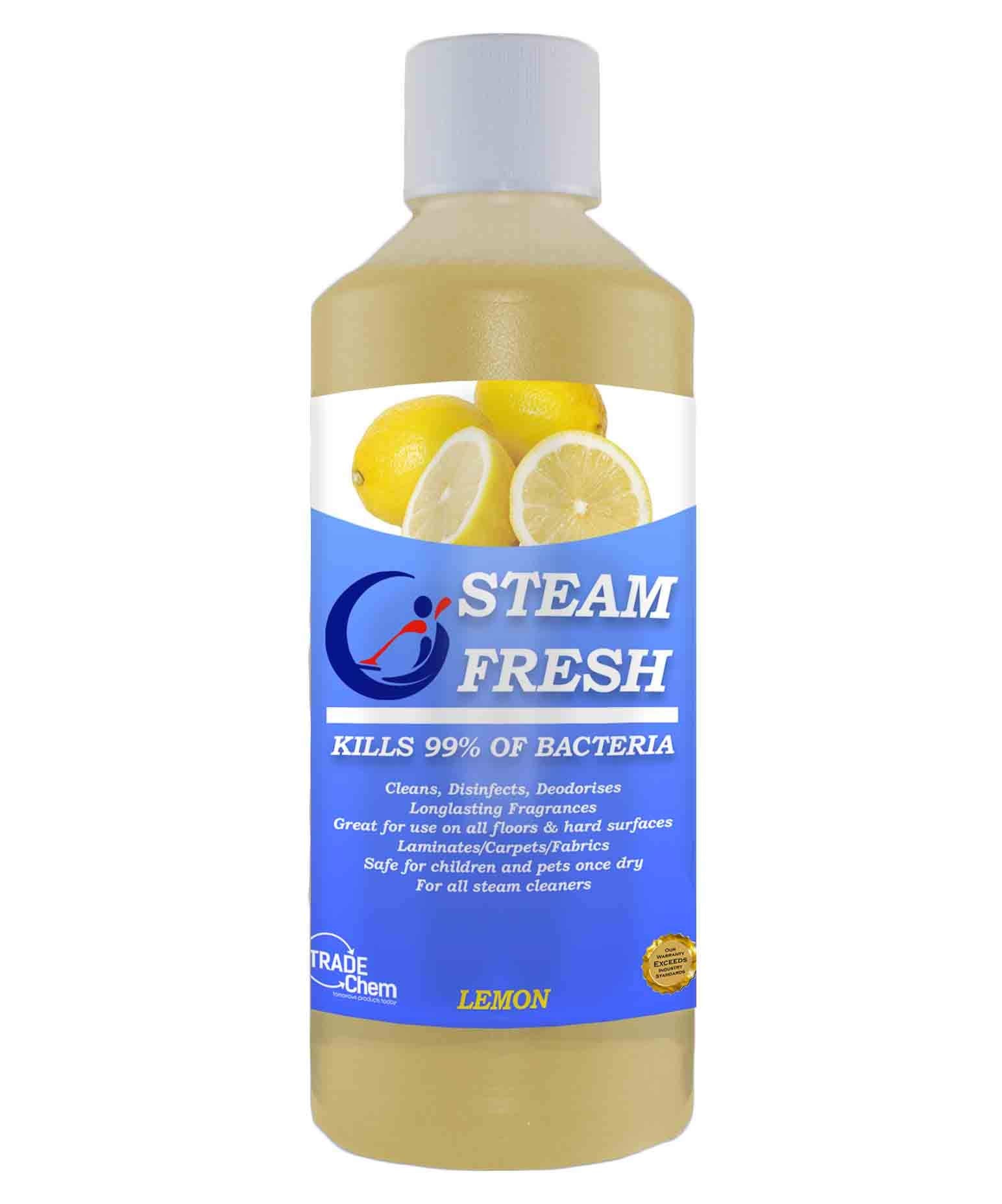 Trade Chemicals Steam Fresh Floor Cleaner Detergent - Enhanced Steam Cleaning, Lemon Scent, 500ml