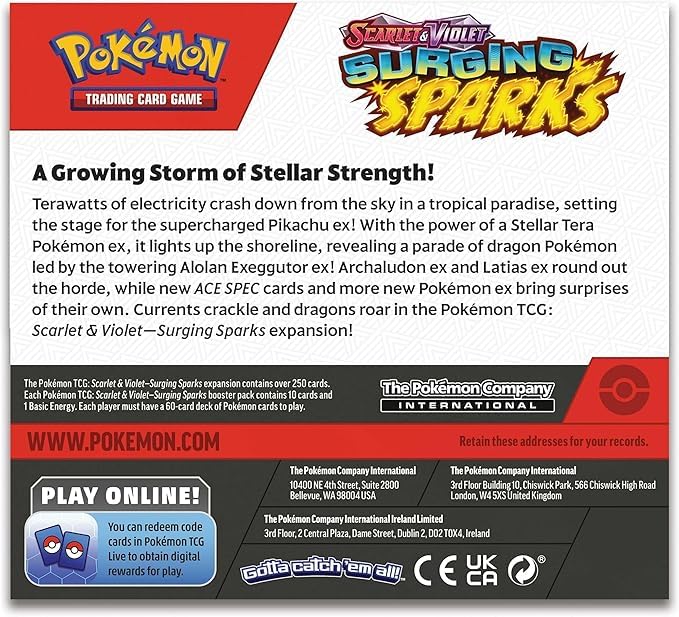 Pokemon TCG: Surging Sparks - Booster Box (36 Packs) 3