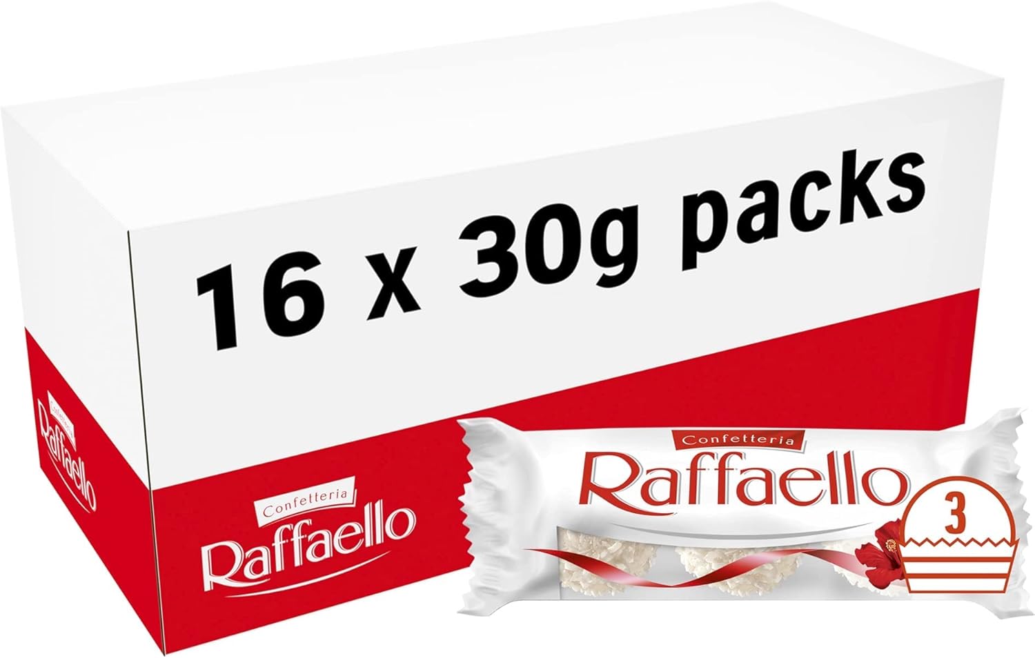 Ferrero Raffaello Coconut and Almond Chocolate Gift Box, Bulk Party Pack