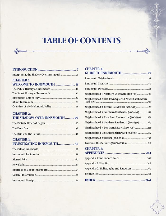 Chaosium Call Of Cthulhu: Innsmouth RPG Sourcebook - 110+ Locations, 80+ Characters