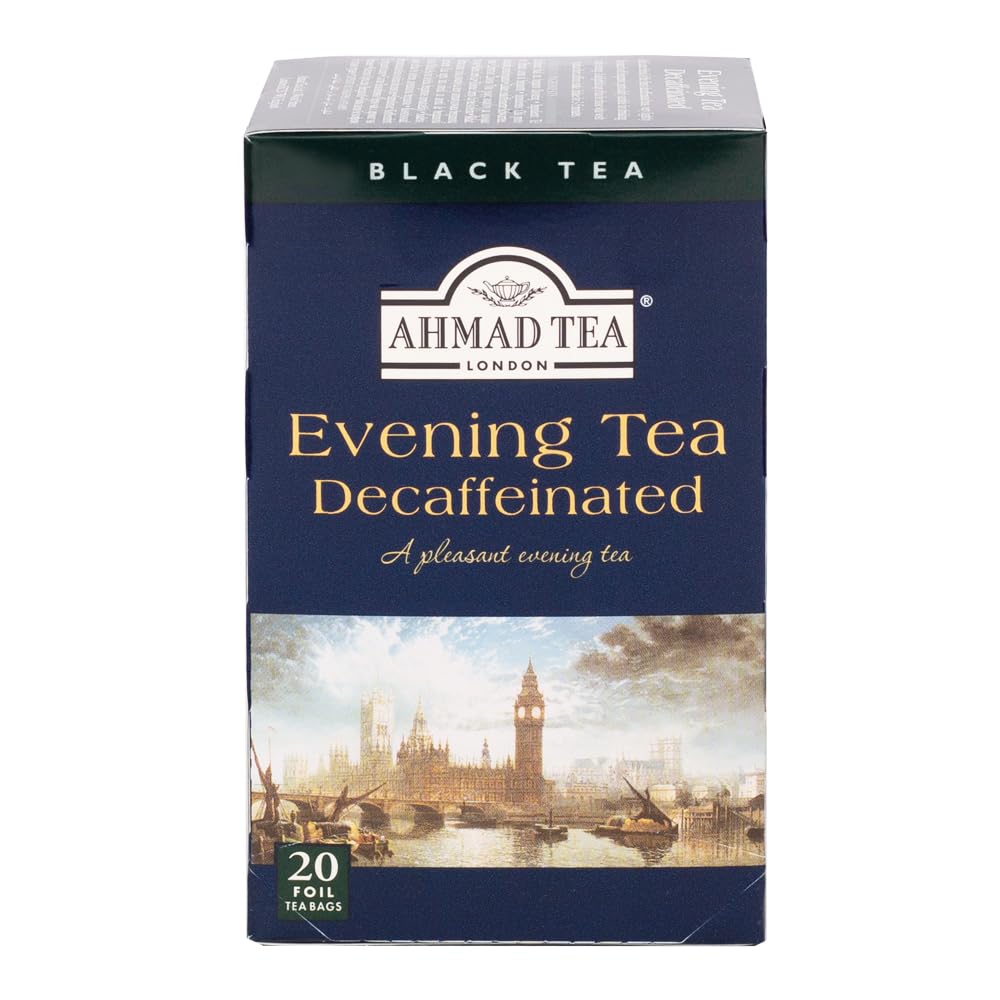 Ahmad Tea Decaffeinated Evening Tea - 20 Individually Foil-Wrapped Teabags