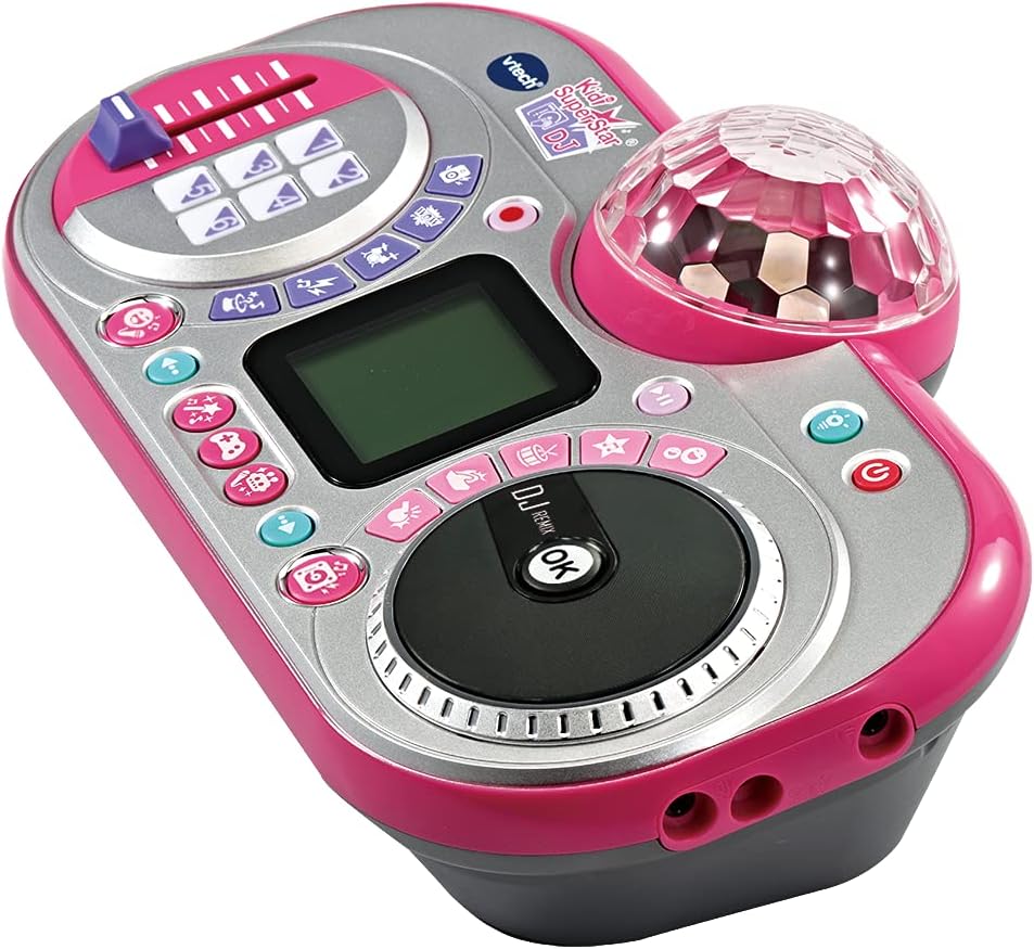 VTech Kidi Super Star DJ - Kids Microphone Toy with DJ Mixer, Sing-Along Songs & Sound Effects for Ages 6+