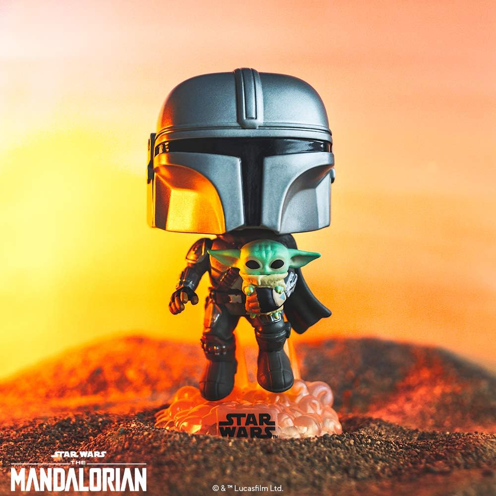 Funko Pop! Star Wars: The Mandalorian - Mando with Jet Pack Vinyl Figure