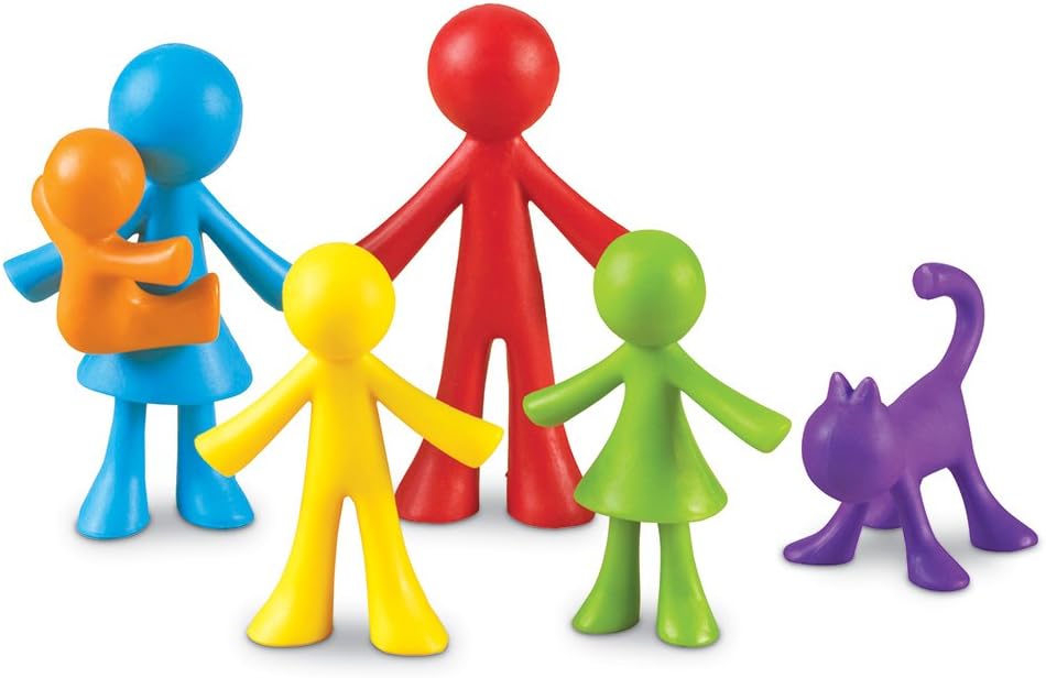 Learning Resources All About Me Family Counters - Educational Math & Role Play Set for Ages 3+ 6