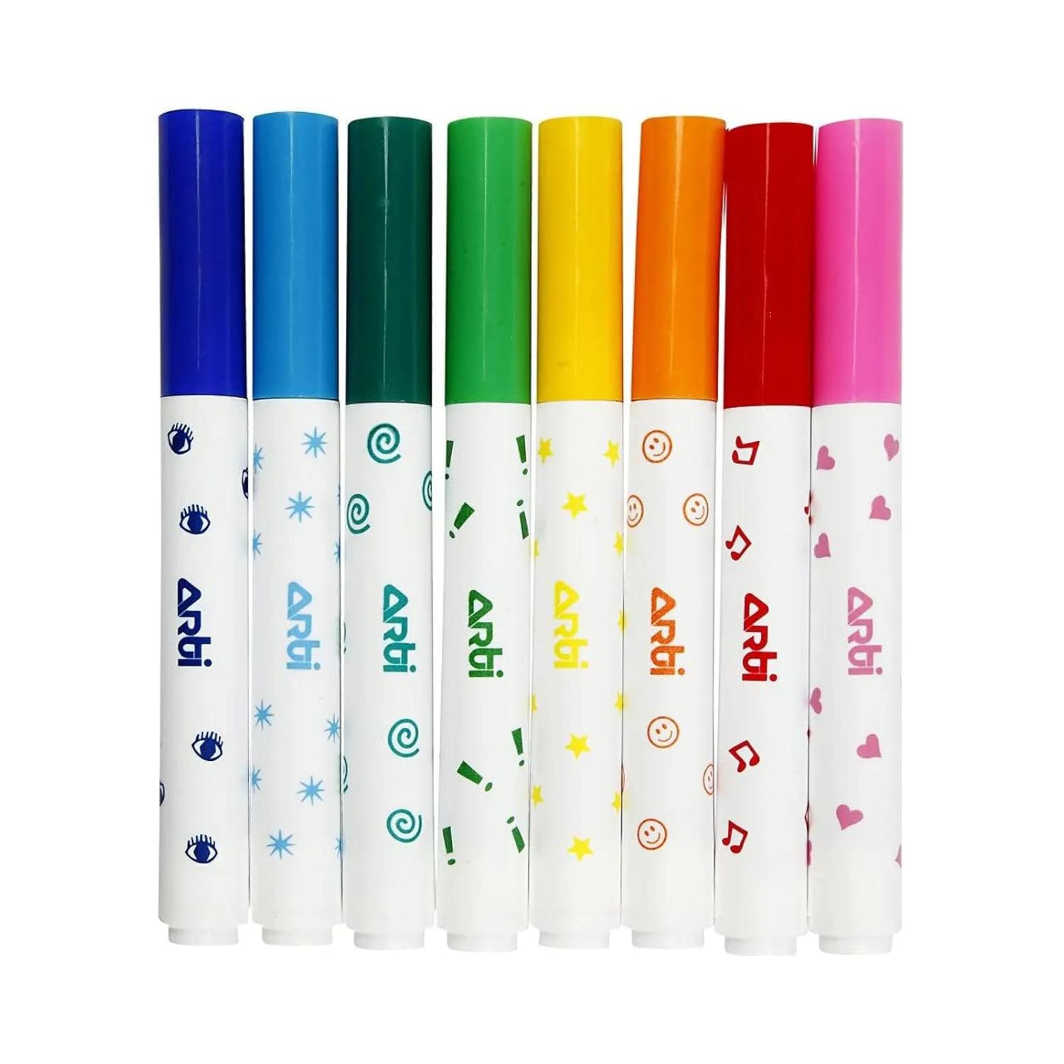 Creativ 100263 Stamp Markers - 8 Assorted Colours Water-Based Stamp Effect Markers 6