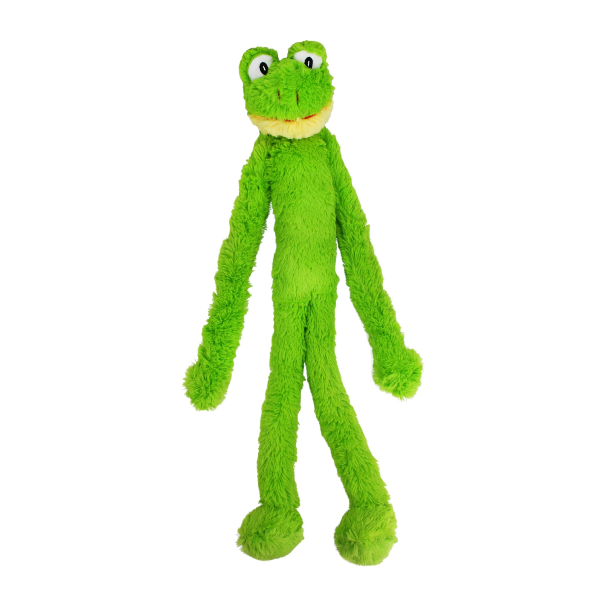 Multipet Swingin Slevin Frog Plush Dog Toy - XXL 27 Inch | Multiple Squeakers | Durable Plush