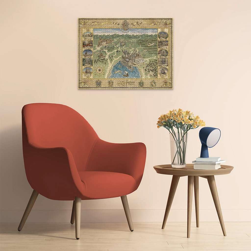 Ravensburger Harry Potter Hogwarts Map 1500 Piece Jigsaw Puzzle for Adults & Kids 12+ 9