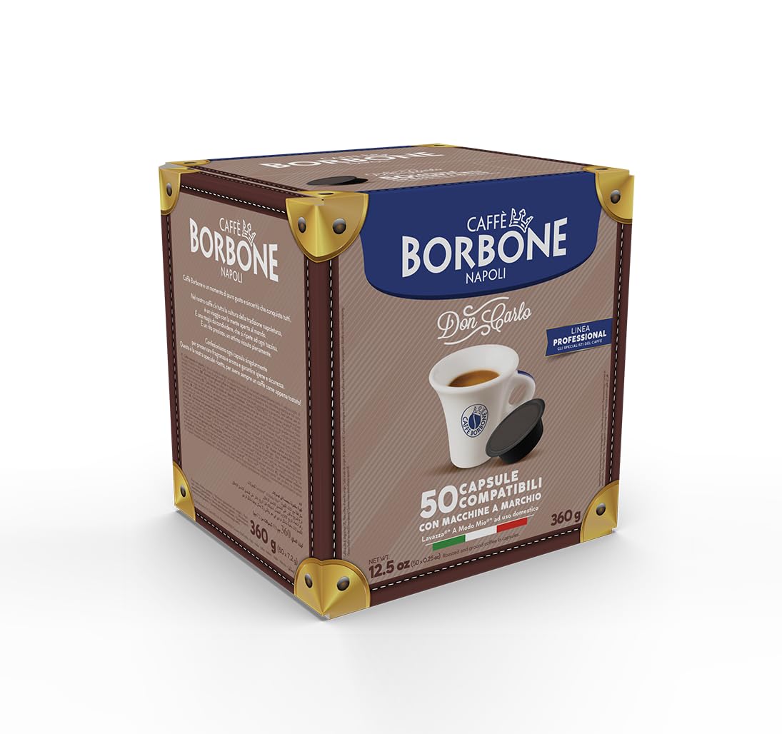 Caffè Borbone Don Carlo Dek Decaffeinated Coffee Blend - 50 Capsules - Compatible with Lavazza A Modo Mio Machines 4