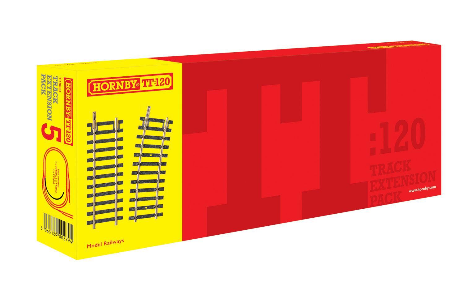 Hornby TT:120 TT8034 TT Gauge Track Pack 5 for Model Railway Expansion