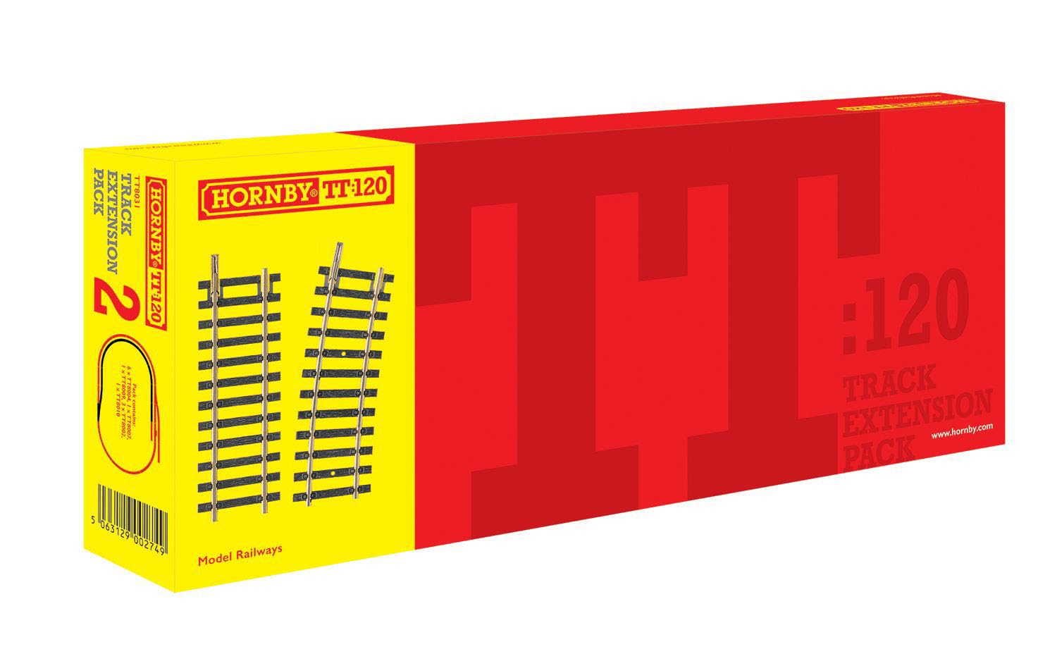 Hornby TT:120 TT Gauge Track Pack 2 for Model Railway Expansion | TT8031 | Metal