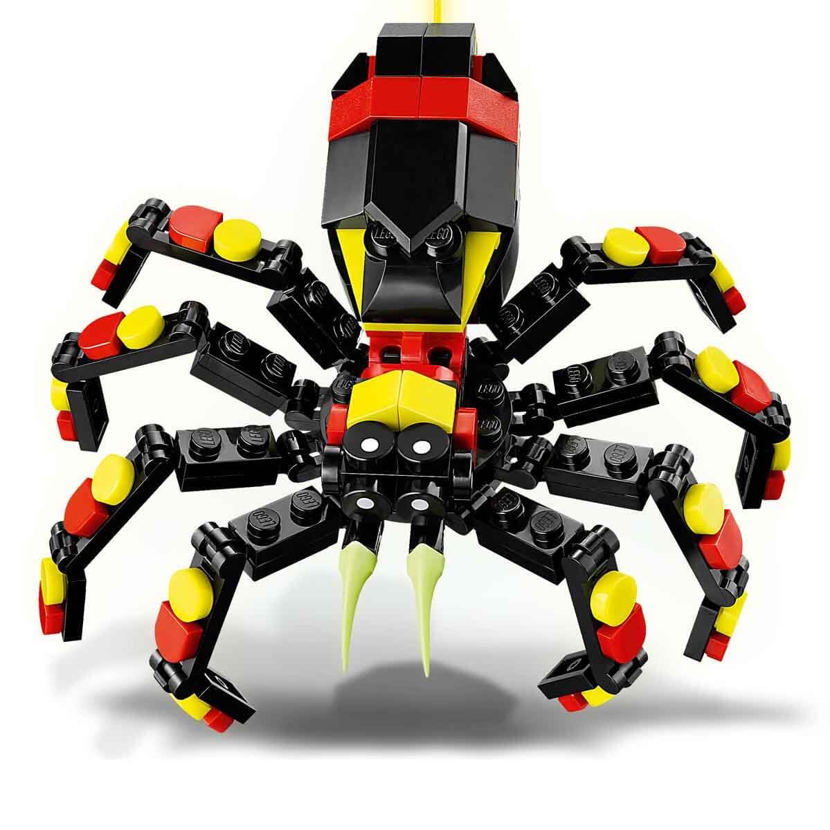 LEGO Creator 3in1 Wild Animals: Surprising Spider Toy - 153-Piece Building Set for Ages 7+
