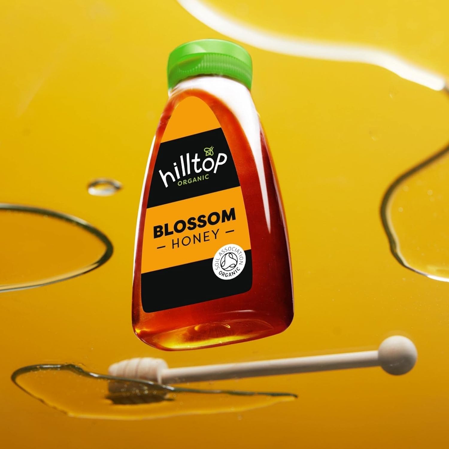 Hilltop Honey - Organic Blossom Honey - Squeezy Bottle - 720g 4