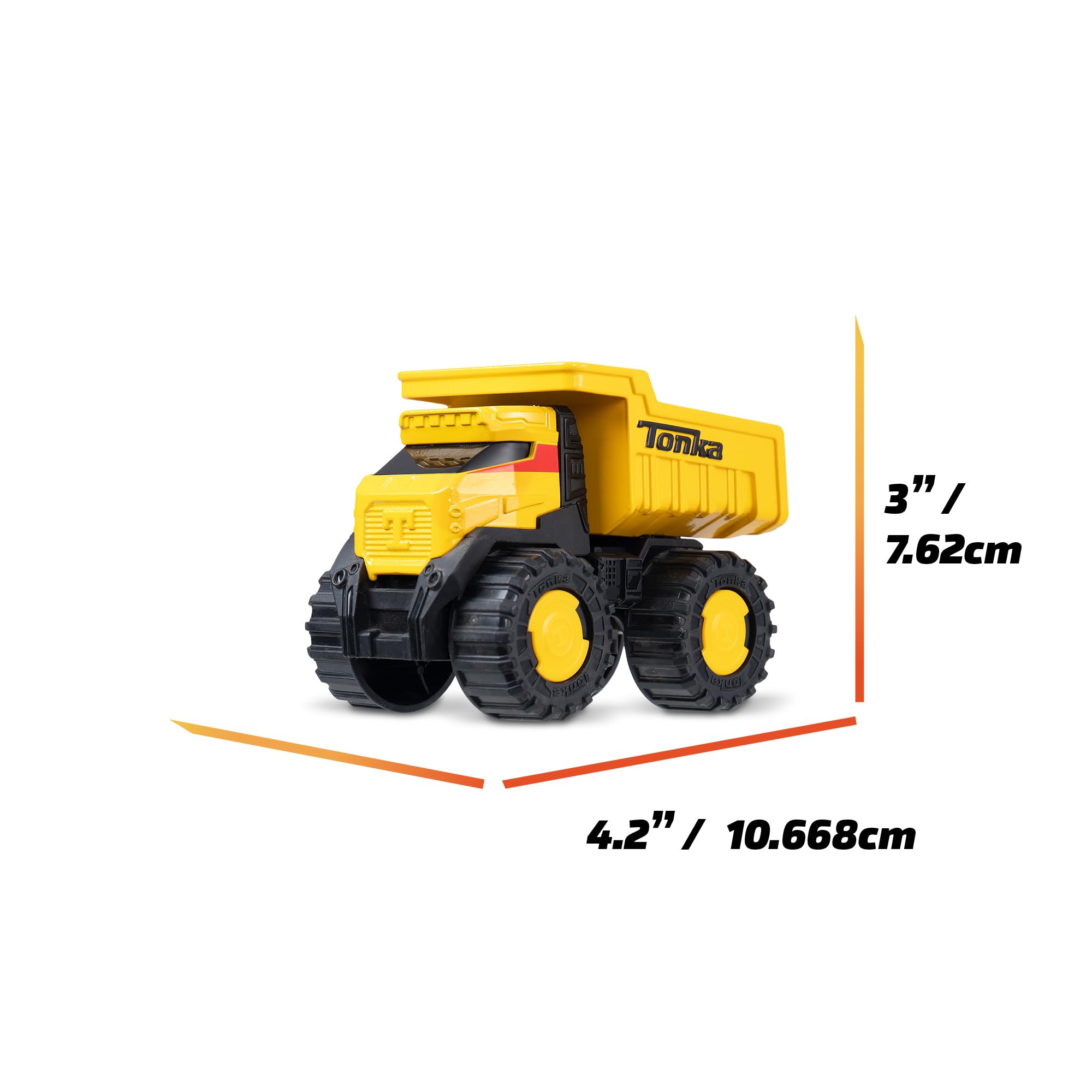 Basic Fun Tonka Steel Classics Titans Dump Truck - Stamped Steel Construction | Yellow | Large 2