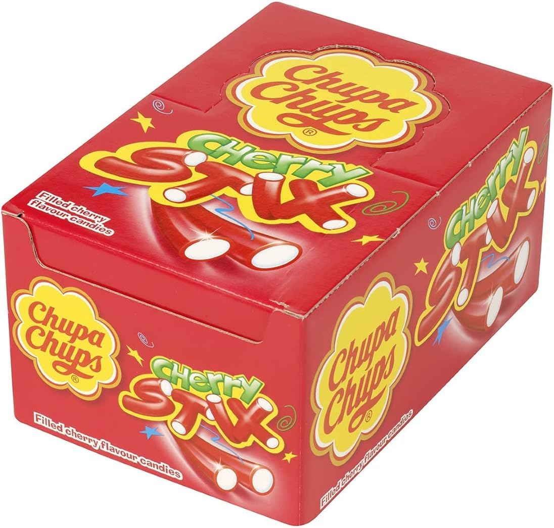 Chupa Chups Cherry Stix - Fondant Filled Chewy Sweets, 150 Pack 5