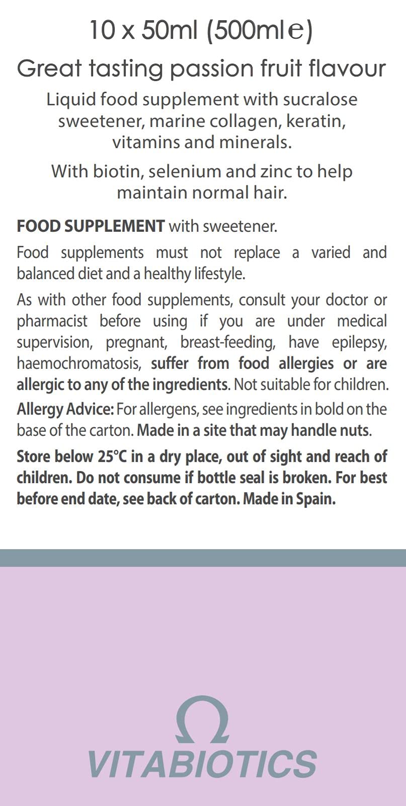 Perfectil Platinum Collagen Drink for Hair - 10 x 50 ml Vials 6