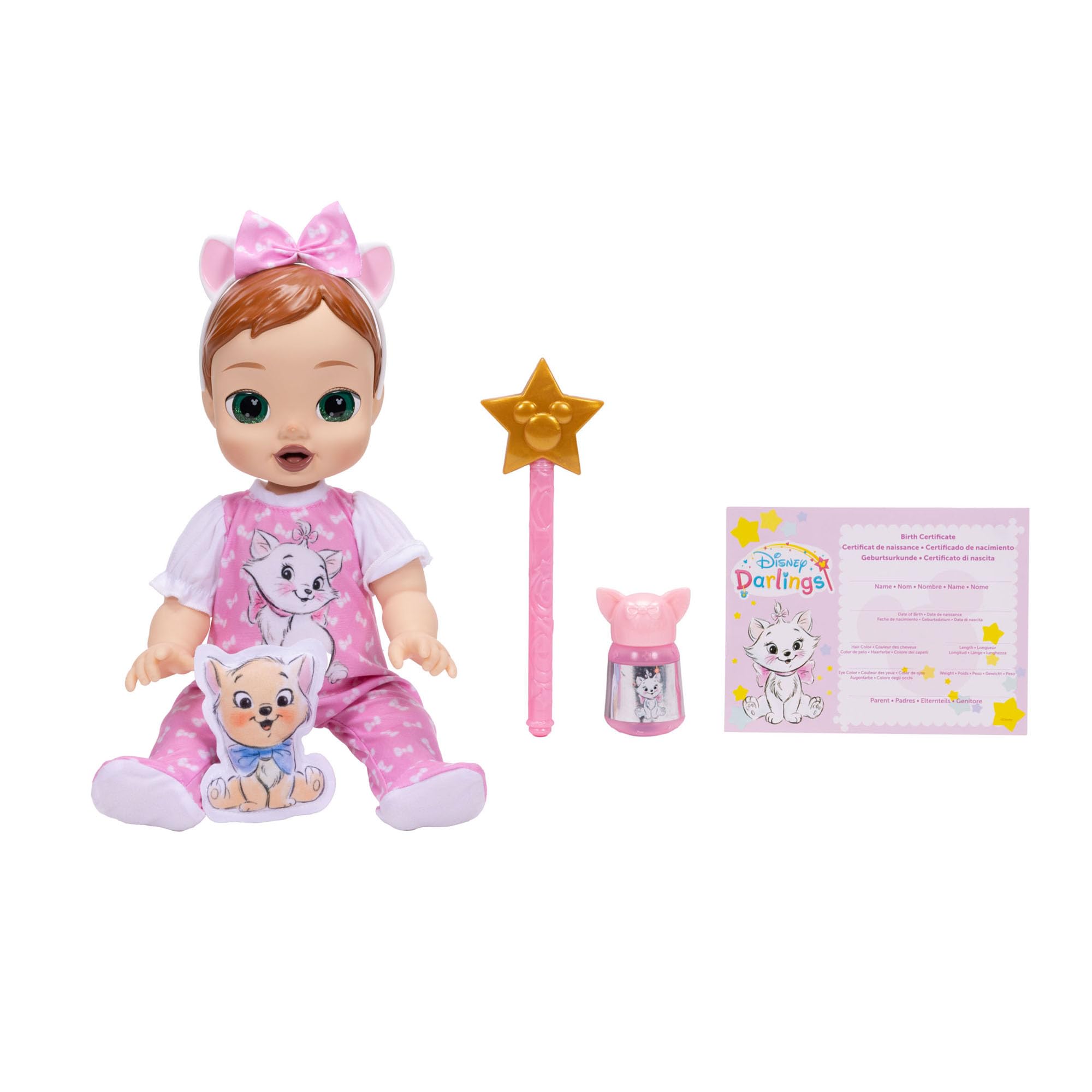 Jakks Pacific Disney Darlings Marie Deluxe Feature Doll - 13 Inch, Interactive Audio, Ages 3+ 1