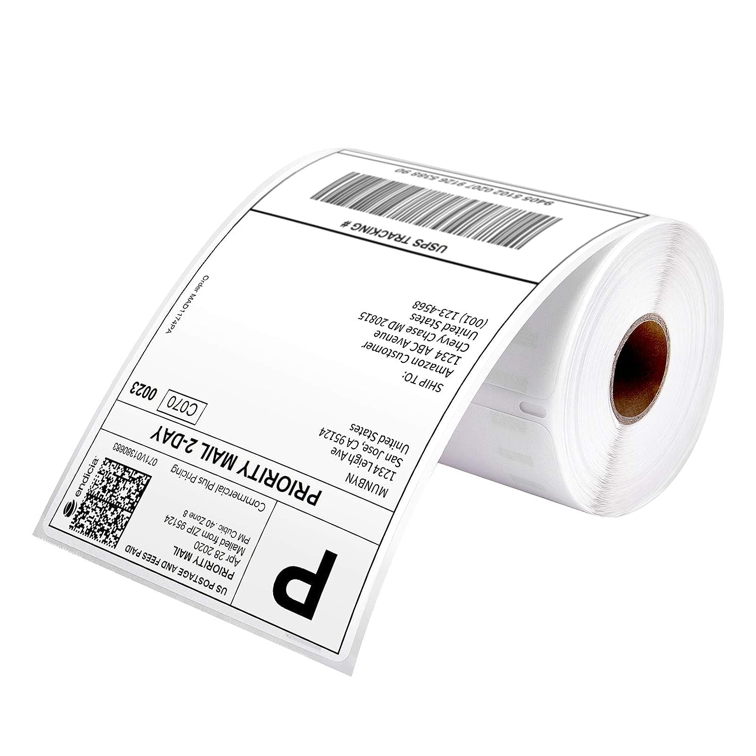 MUNBYN 4x6 Direct Thermal Shipping Labels | 220 Labels/Roll | Compatible with DYMO LabelWriter 4XL 1