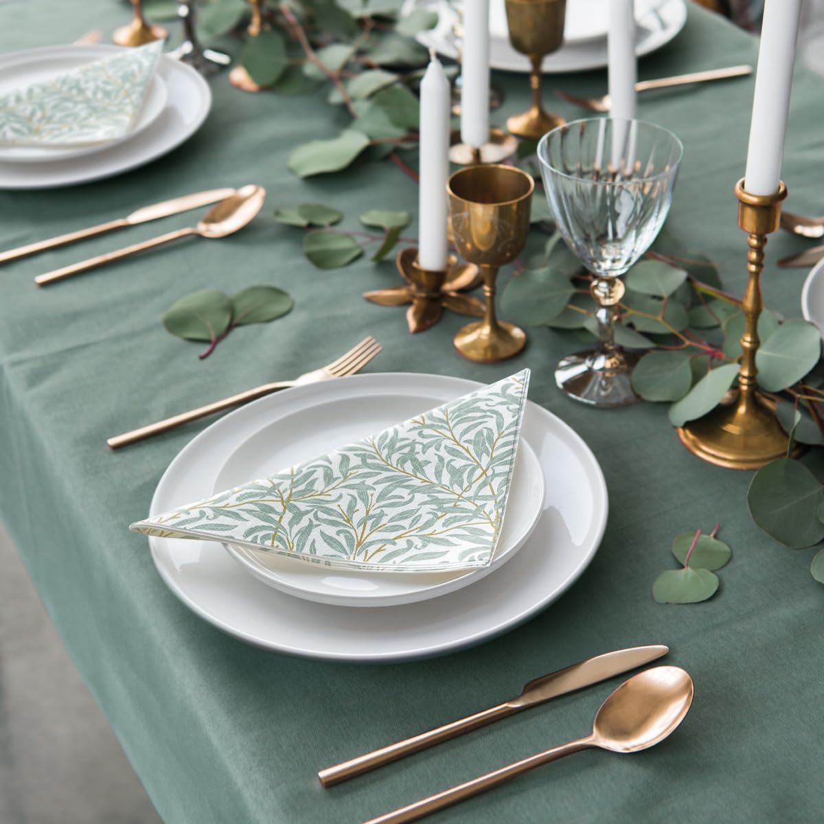 PAW Cloth-Like Airlaid Napkins 40 x 40 cm | 50 Pieces | Willow Branch 12