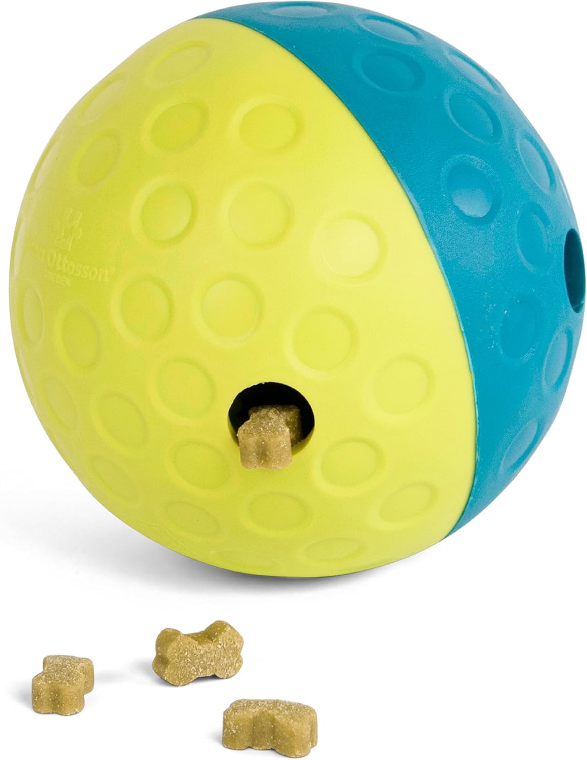 Outward Hound Treat Tumble Interactive Dog Toy - Beginner Level 1 Puzzle | Blue | Large