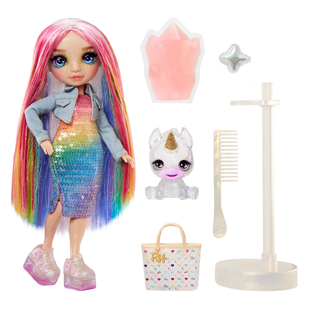 Rainbow High Amaya Fashion Doll with Sparkle Slime & Magical Pet - 28 cm Poseable Doll with Customizable Accessories 5
