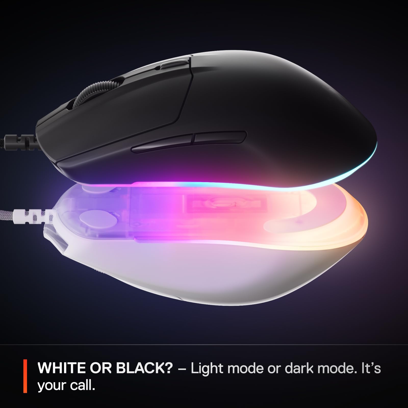 SteelSeries Rival 3 Gen 2 Gaming Mouse - 8500 DPI TrueMove Core Optical Sensor, 1.35ms Click Latency, RGB Lighting 5