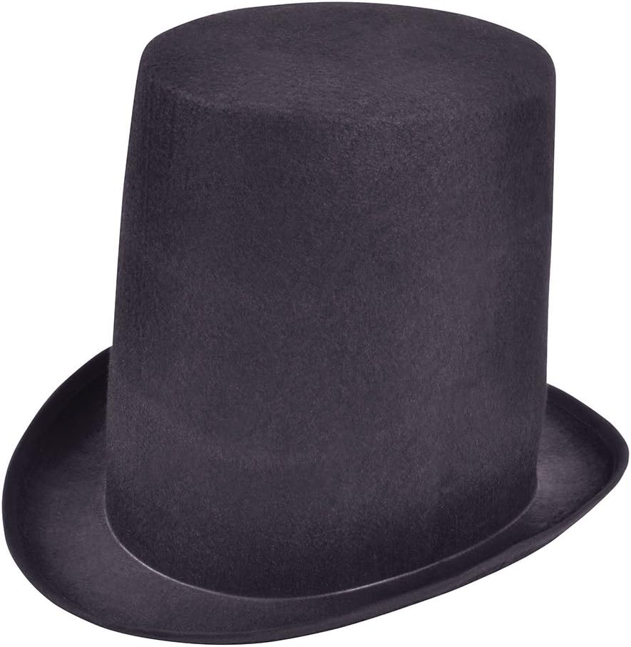Extra Tall Stove Pipe Hat for Costume and Dress-Up Events