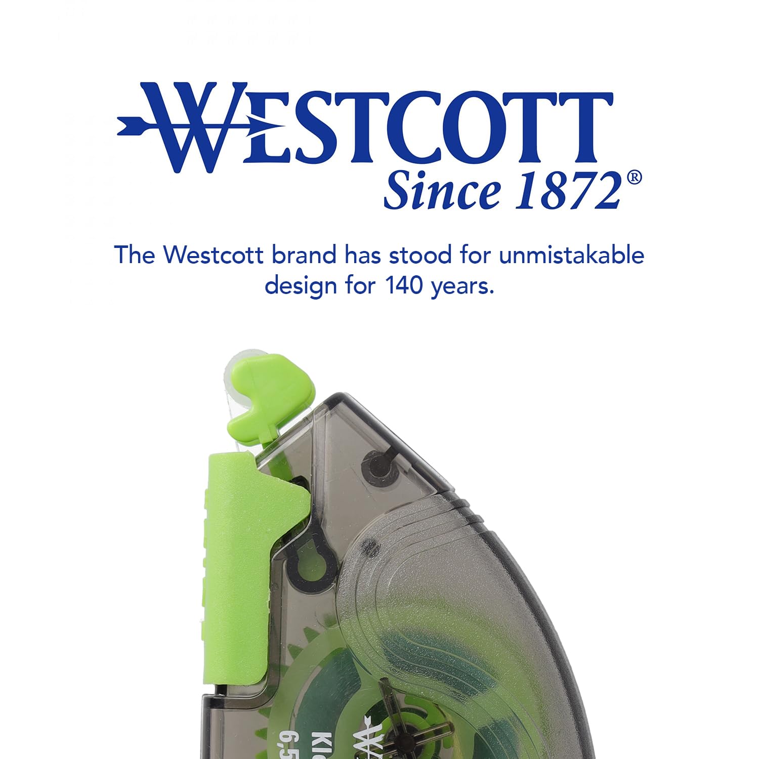 Westcott Permanent Double-Sided Adhesive Tape Dispenser | 8.5m x 6.5mm | Odourless 4