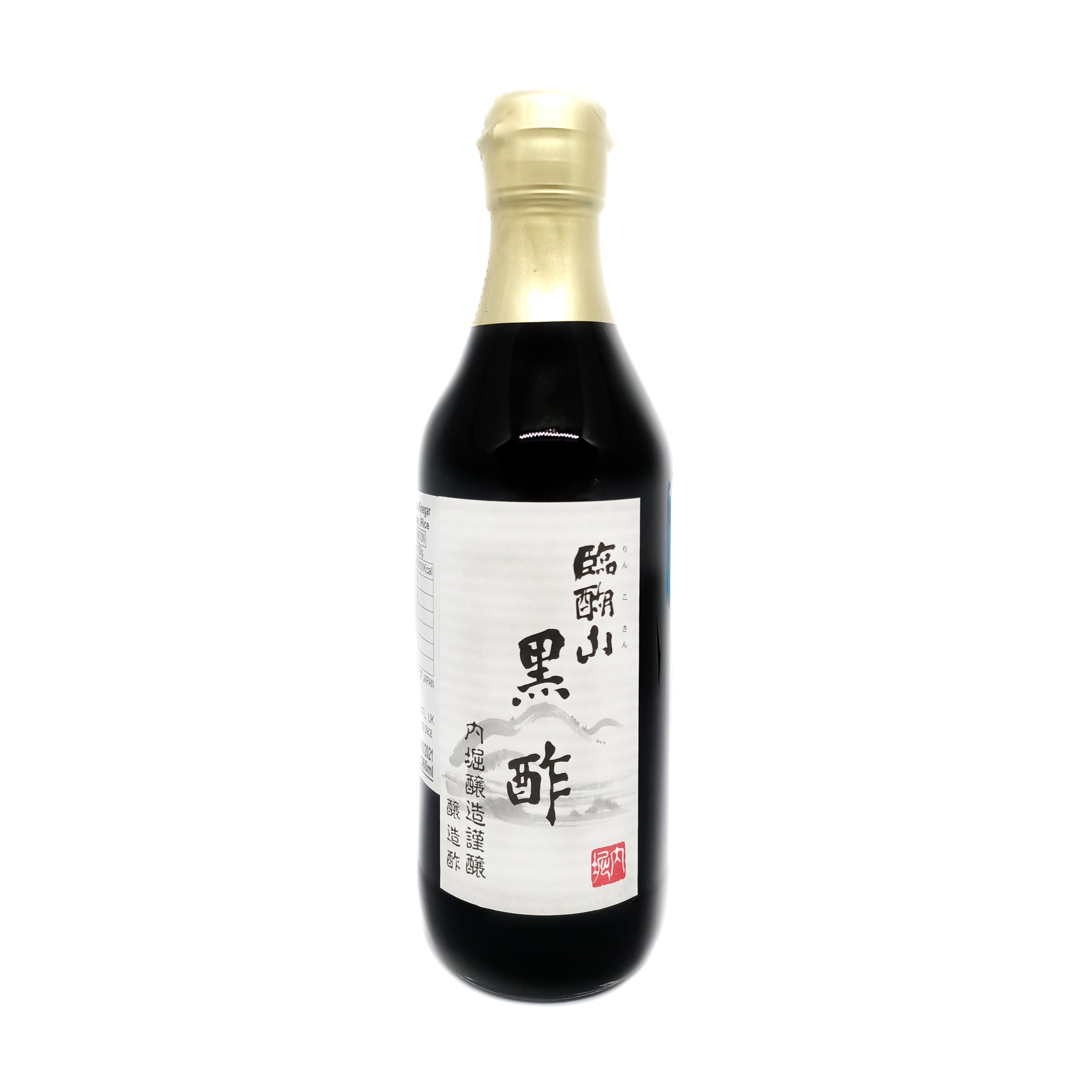 Rinkosan Black Vinegar - Naturally Brewed Japanese Rice Vinegar | 35% Rice Content | 360ml
