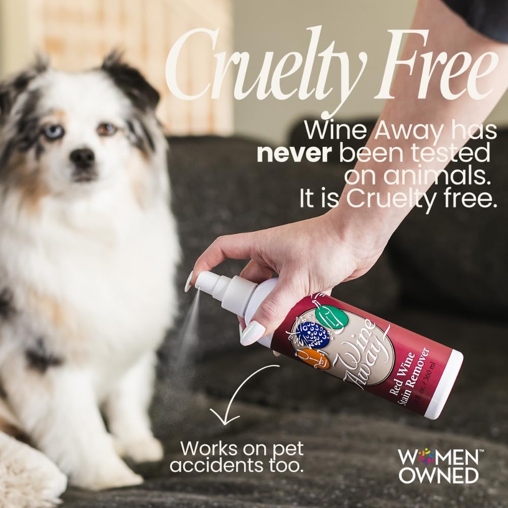 Wine Away Red Wine Stain Remover Spray - Organic, Citrus Scent | 12 fl oz 5