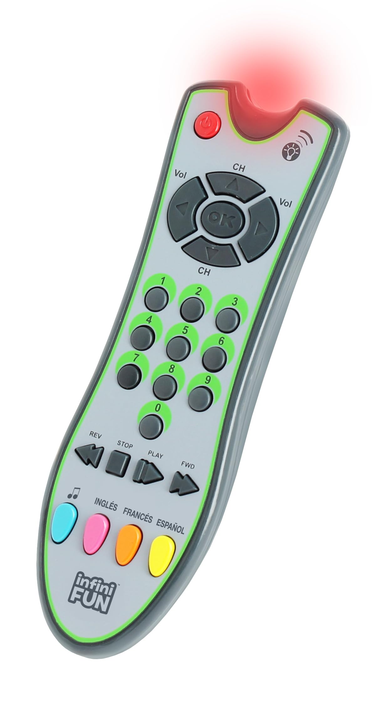 Infini Fun My First Remote Control - Imitation Game for Kids, Toy TV Remote (Ages 12 Months+) 3