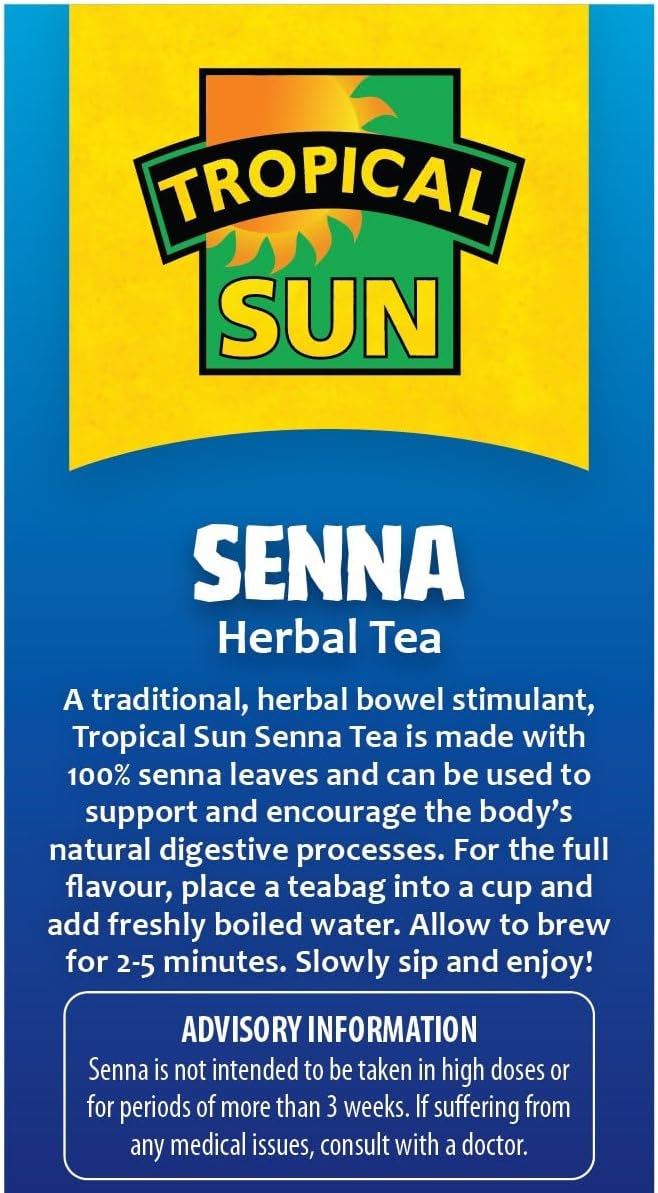 Tropical Sun Senna 20 Teebeutel, koffeinfrei mit natürlichen Zutaten 4