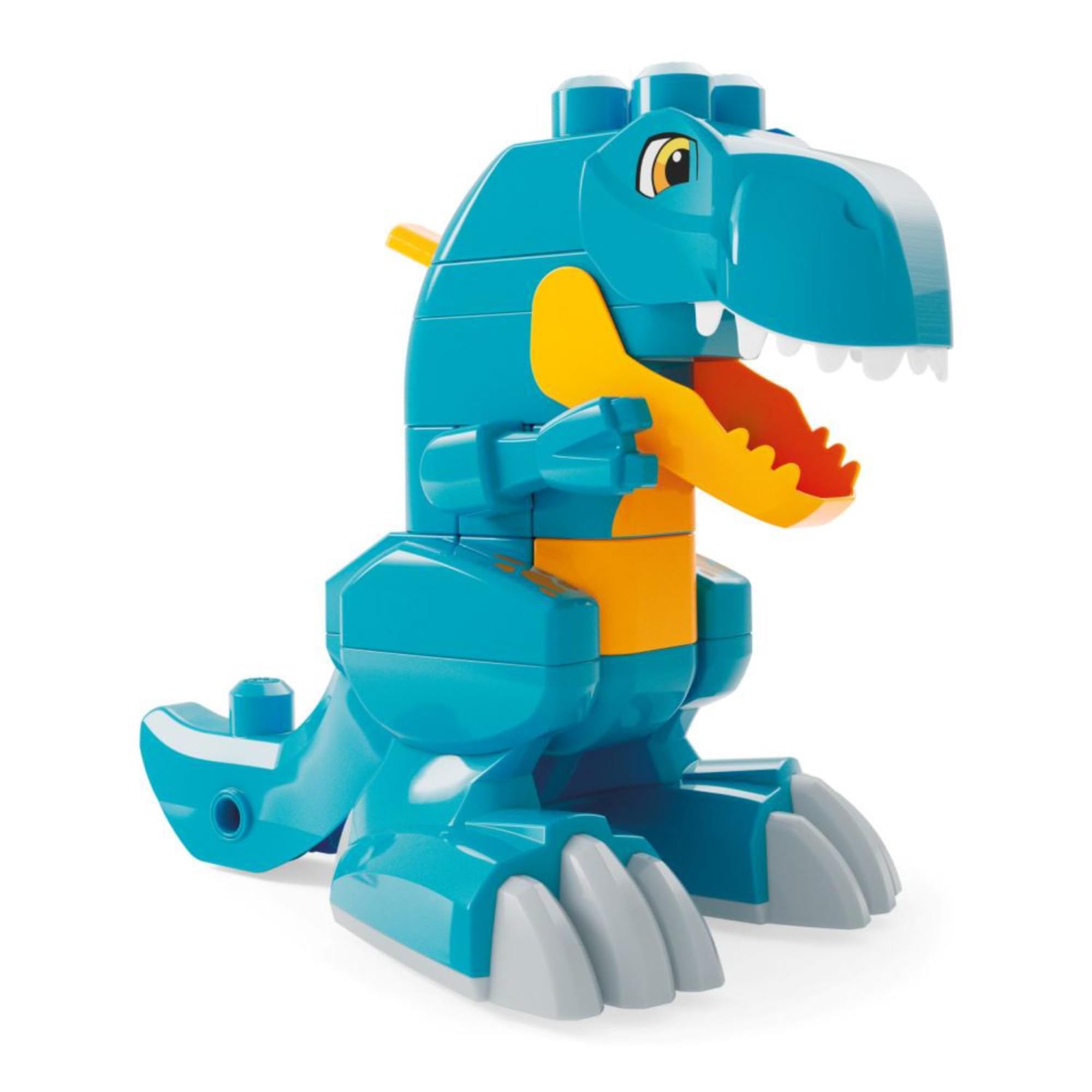 Mega Bloks Fisher-Price 3-in-1 Build & Chomp Dinosaur T-Rex Block Toy | Ages 3Y+ 4