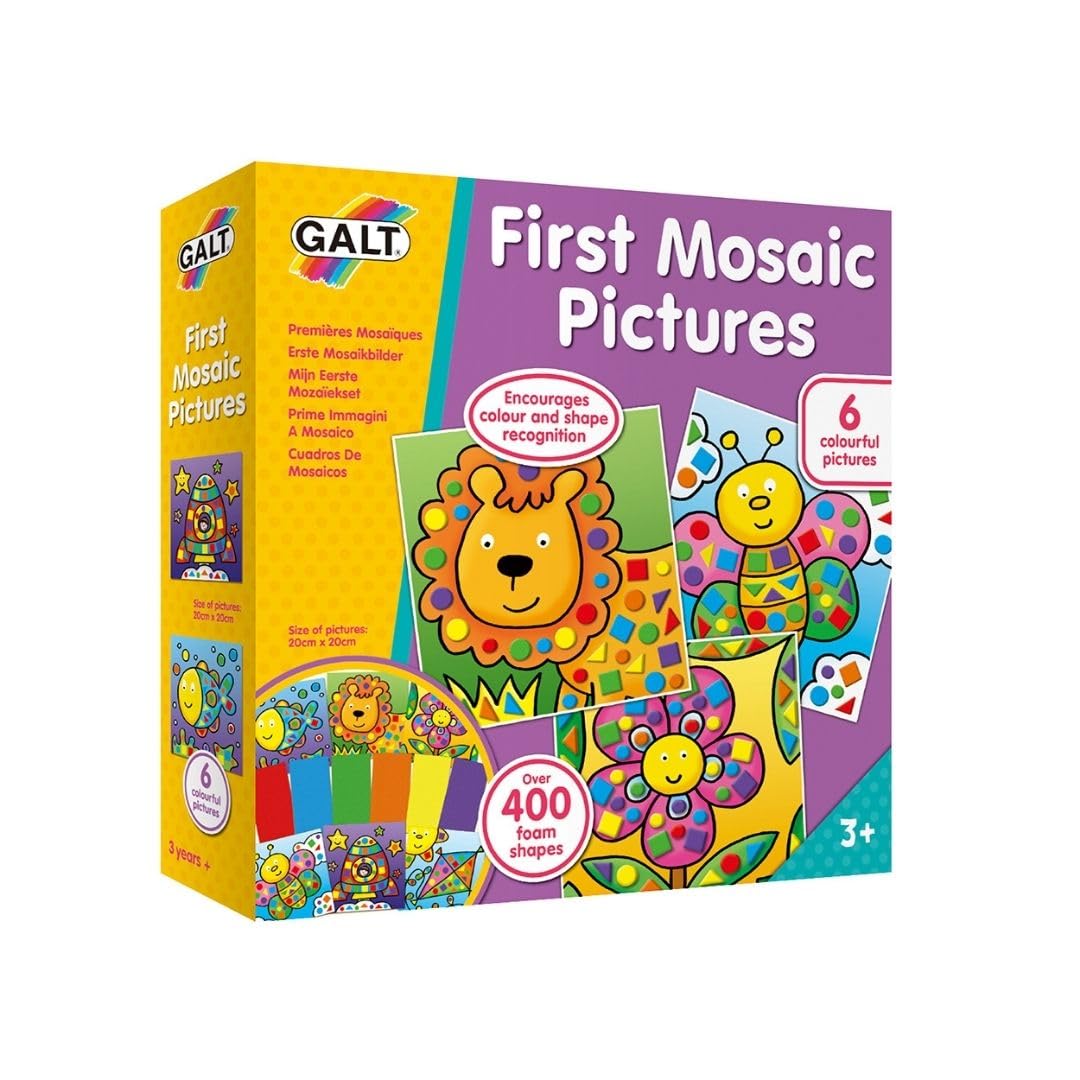 Galt First Mosaic Pictures - Educational Foam Tile Art Set for Kids 3+ 9