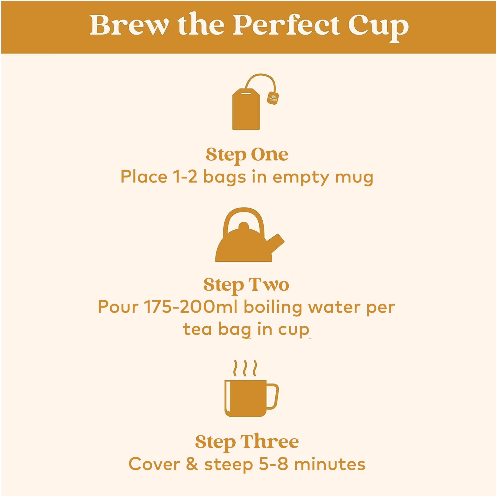 Organic India Tulsi Lemon & Ginger Tea, Caffeine-Free Herbal Tea, Certified Organic