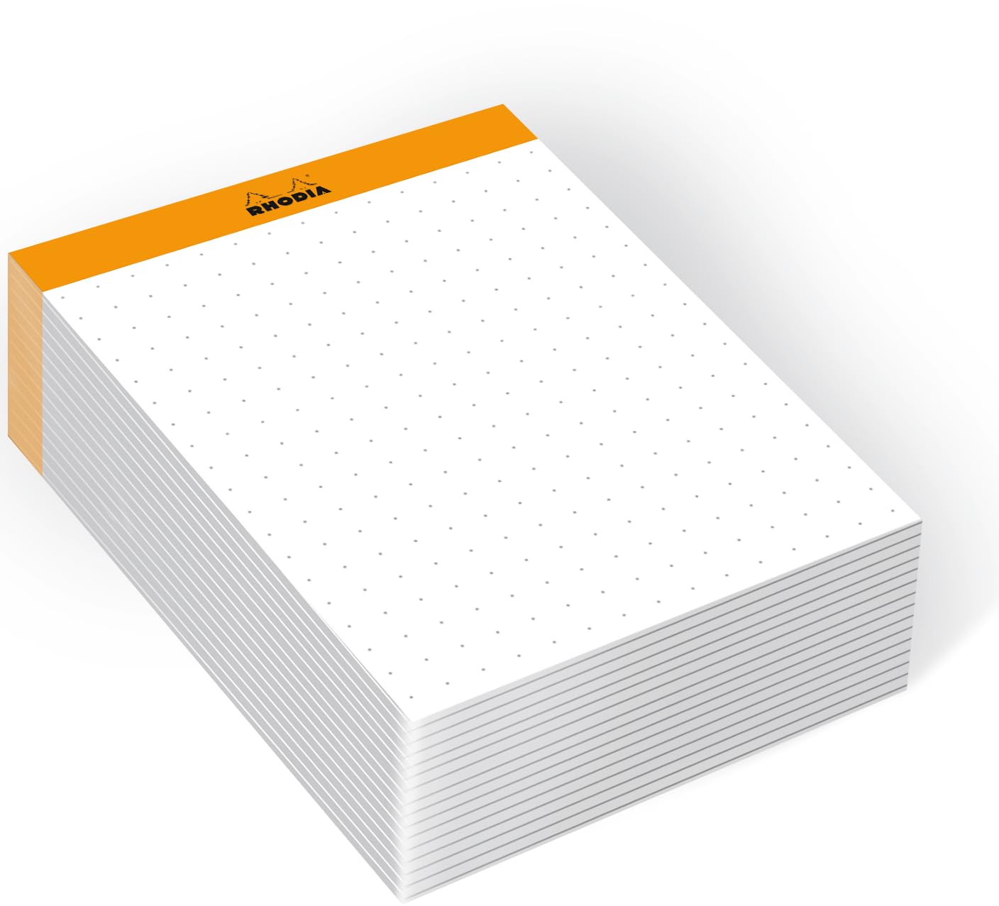 Rhodia Memo Pad N°13 - Orange A6 Dotted | 80g Clairefontaine Paper | 240 Sheets 1