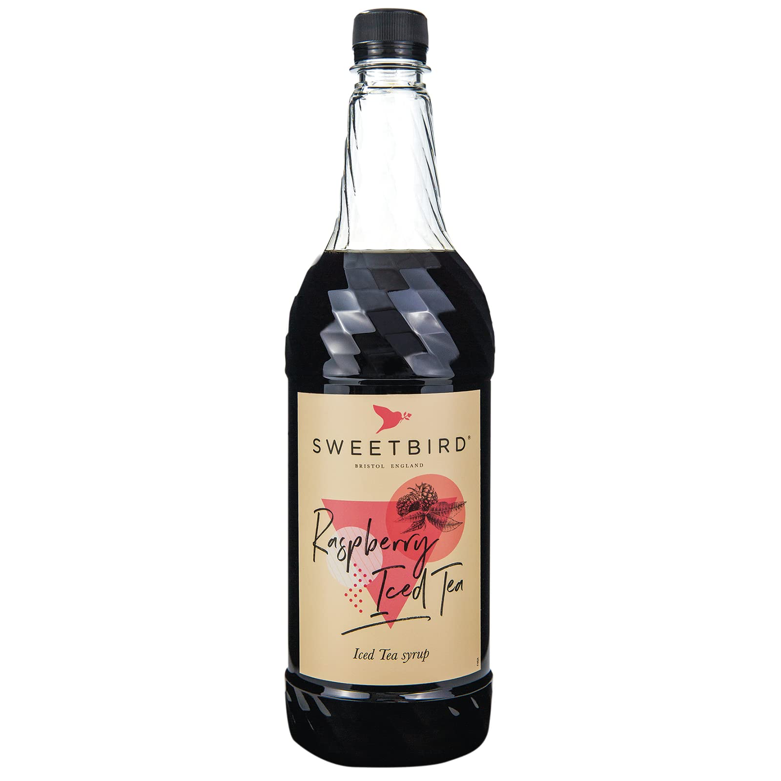 Sweetbird Raspberry Iced Tea Syrup - 1 Litre | Vegan Friendly | Makes 41 Drinks