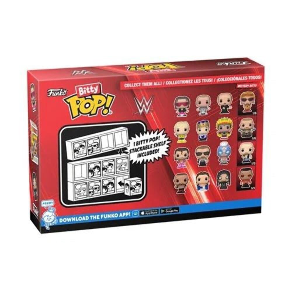 Funko Bitty POP! WWE - The Undertaker, British Bulldog, Batista & Mystery Figure Vinyl Set 7