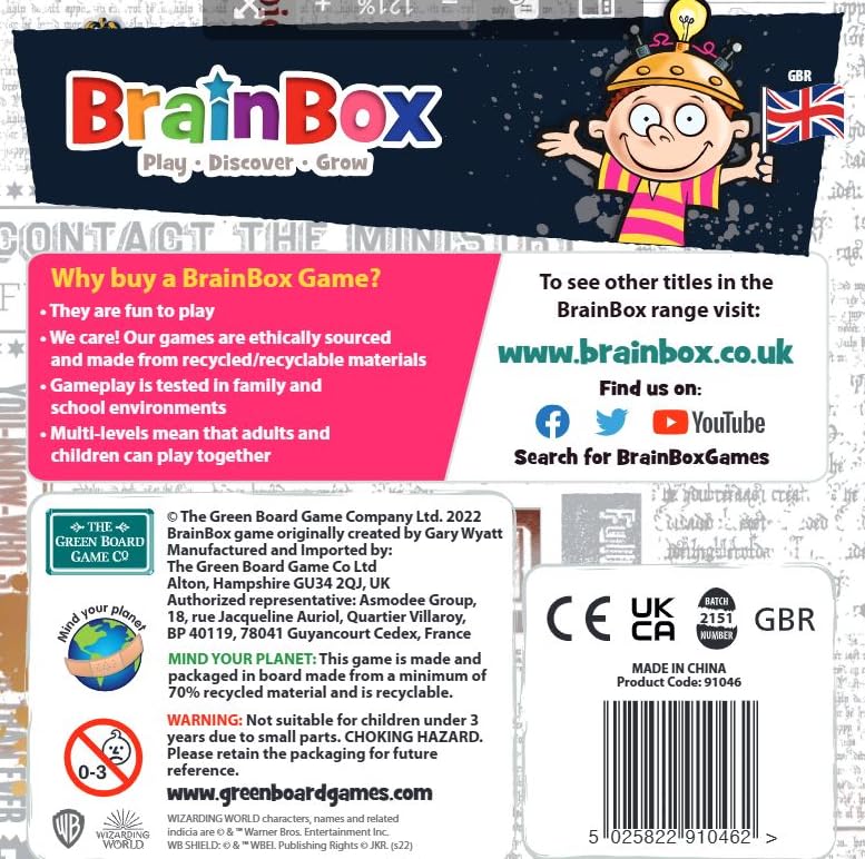 BrainBox Harry Potter Card Game 9