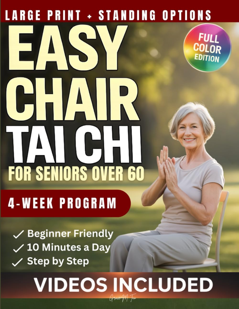 Grace M. Tao - Easy Chair Tai Chi for Seniors Over 60 | Large Print Paperback 1