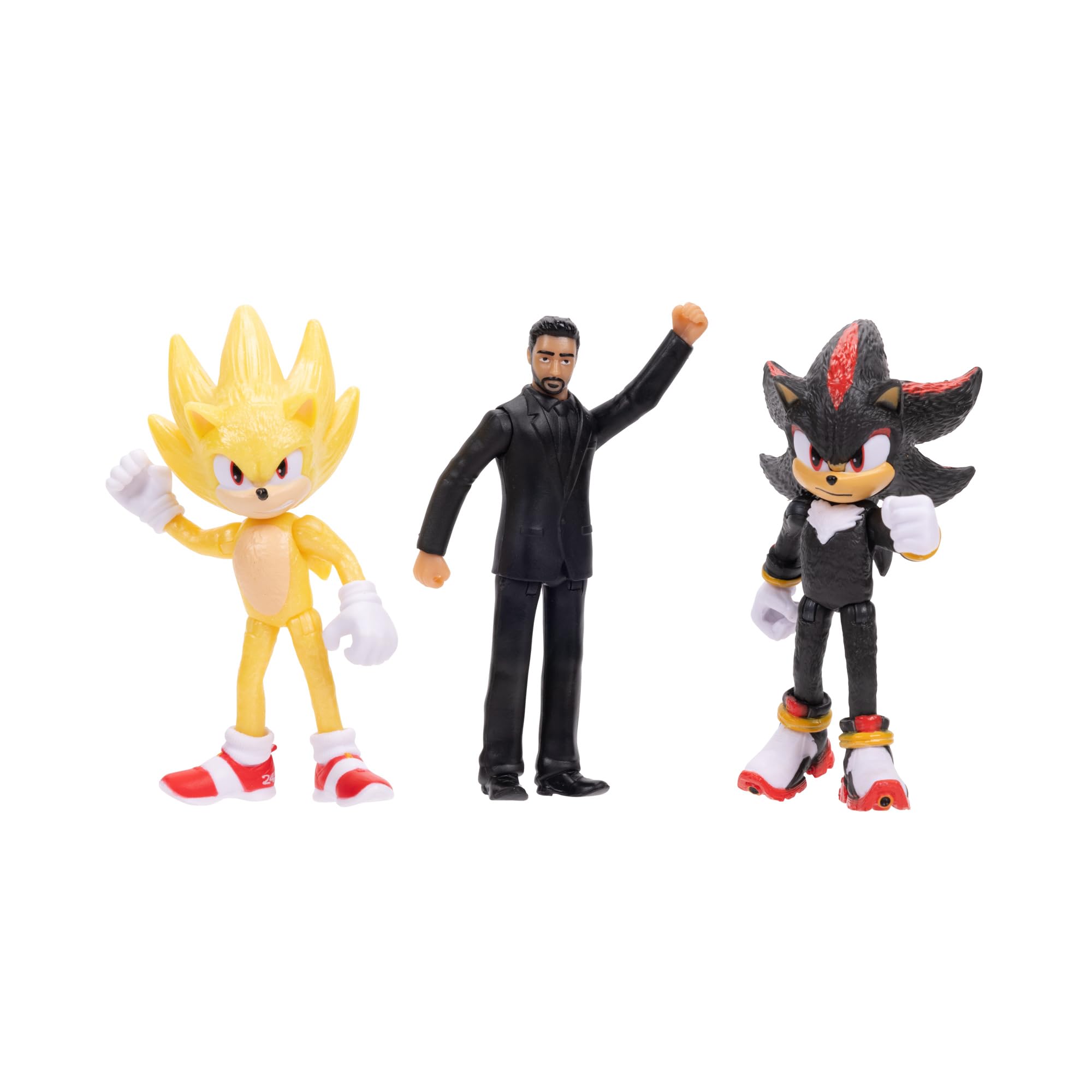 Sonic the Hedgehog 3 Movie Action Figure Multi-Pack - 2.5" Figures with Super Sonic, Shadow & More 6