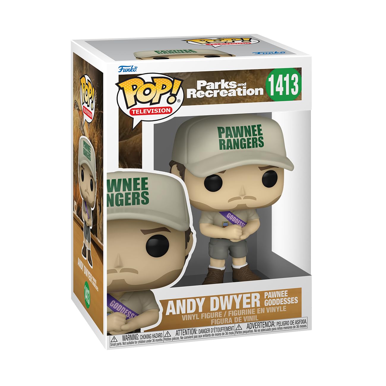 Funko Pop! TV: Parks and Recreation - Andy Dwyer with Sash Vinyl Figure (72654) 9