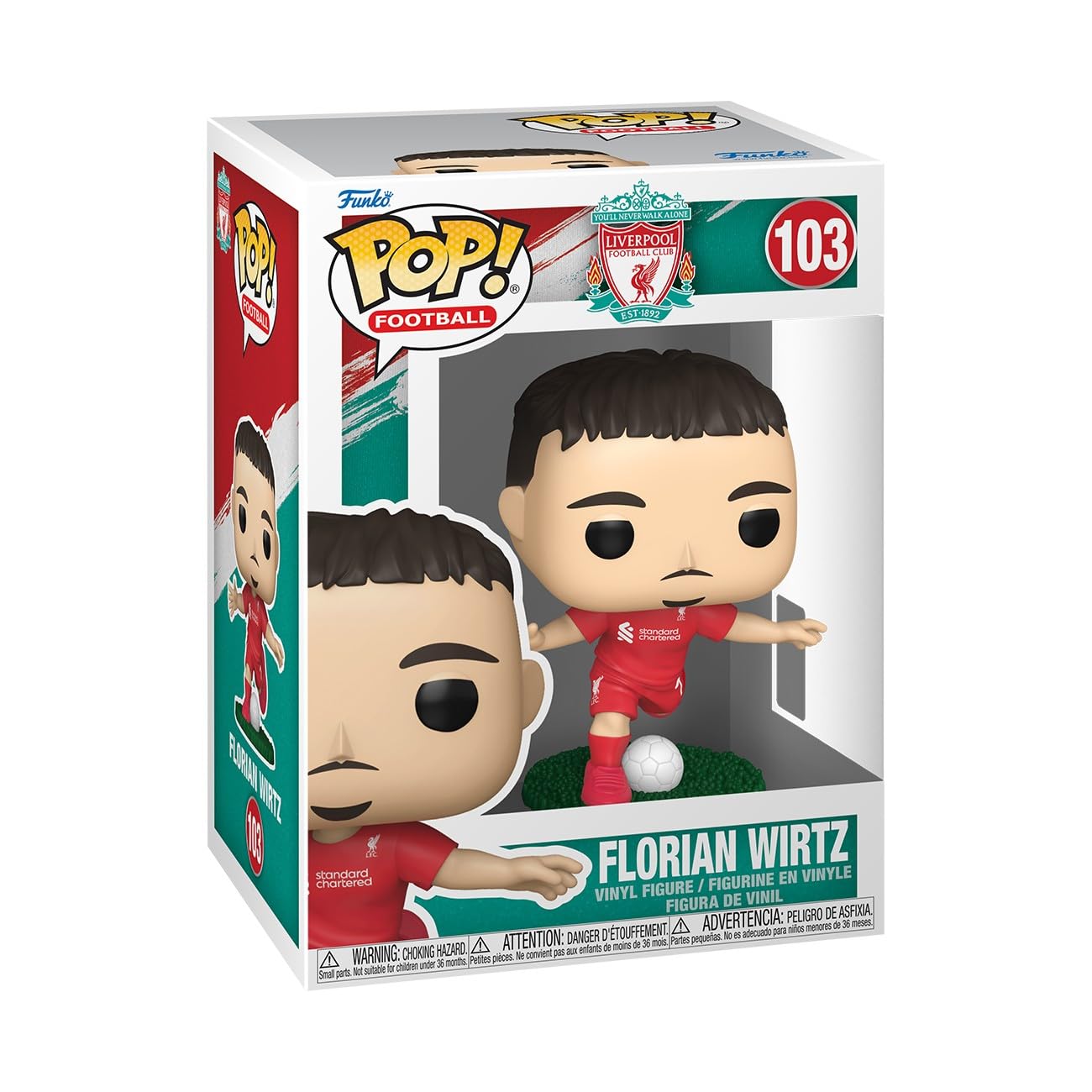 Funko POP! Football: Liverpool - Florian Wirtz Vinyl Figure | Approx. 3.75 inches | Ages 3+