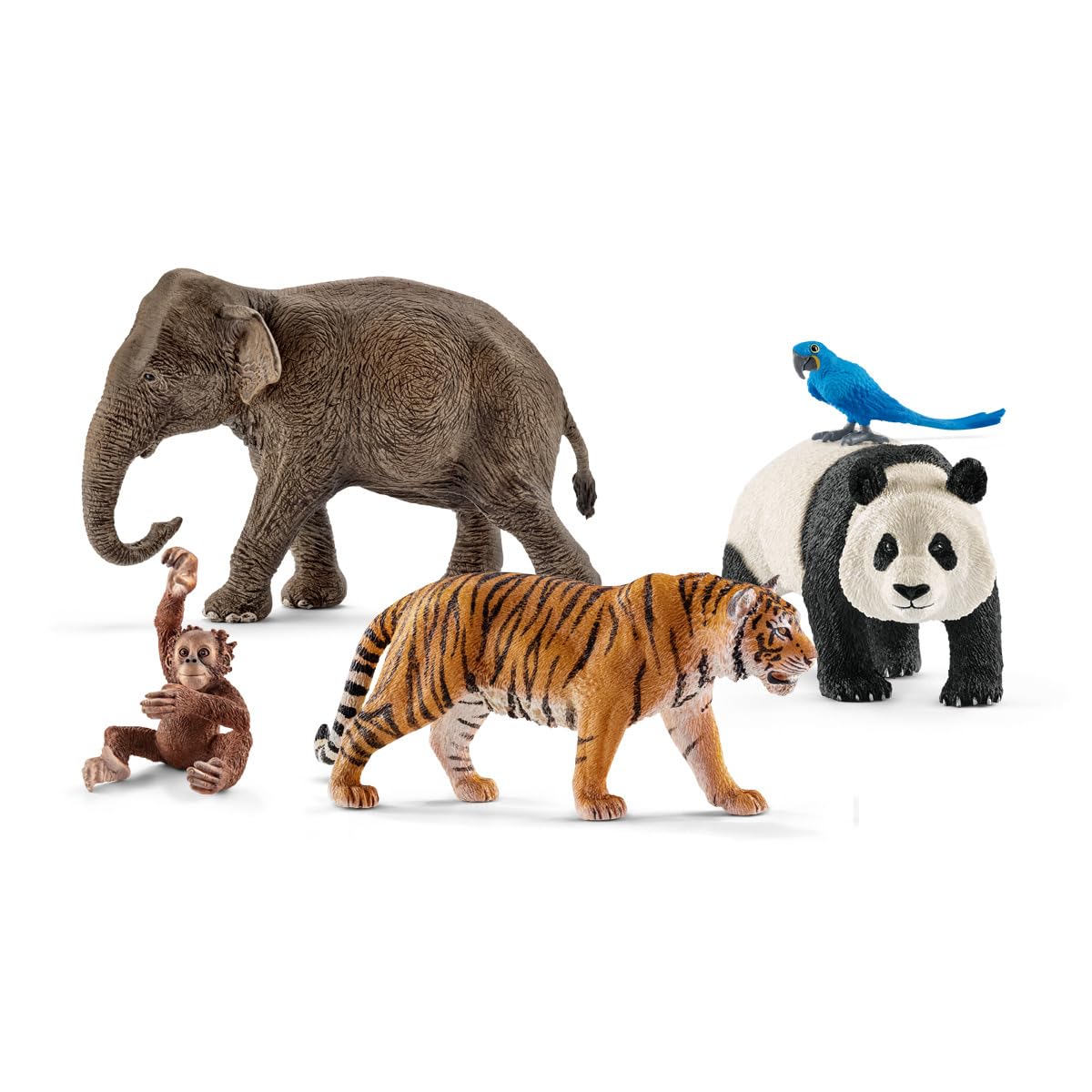 SCHLEICH Wild Life - 5 PC Jungle Animals Figurines Playset for Kids 3+