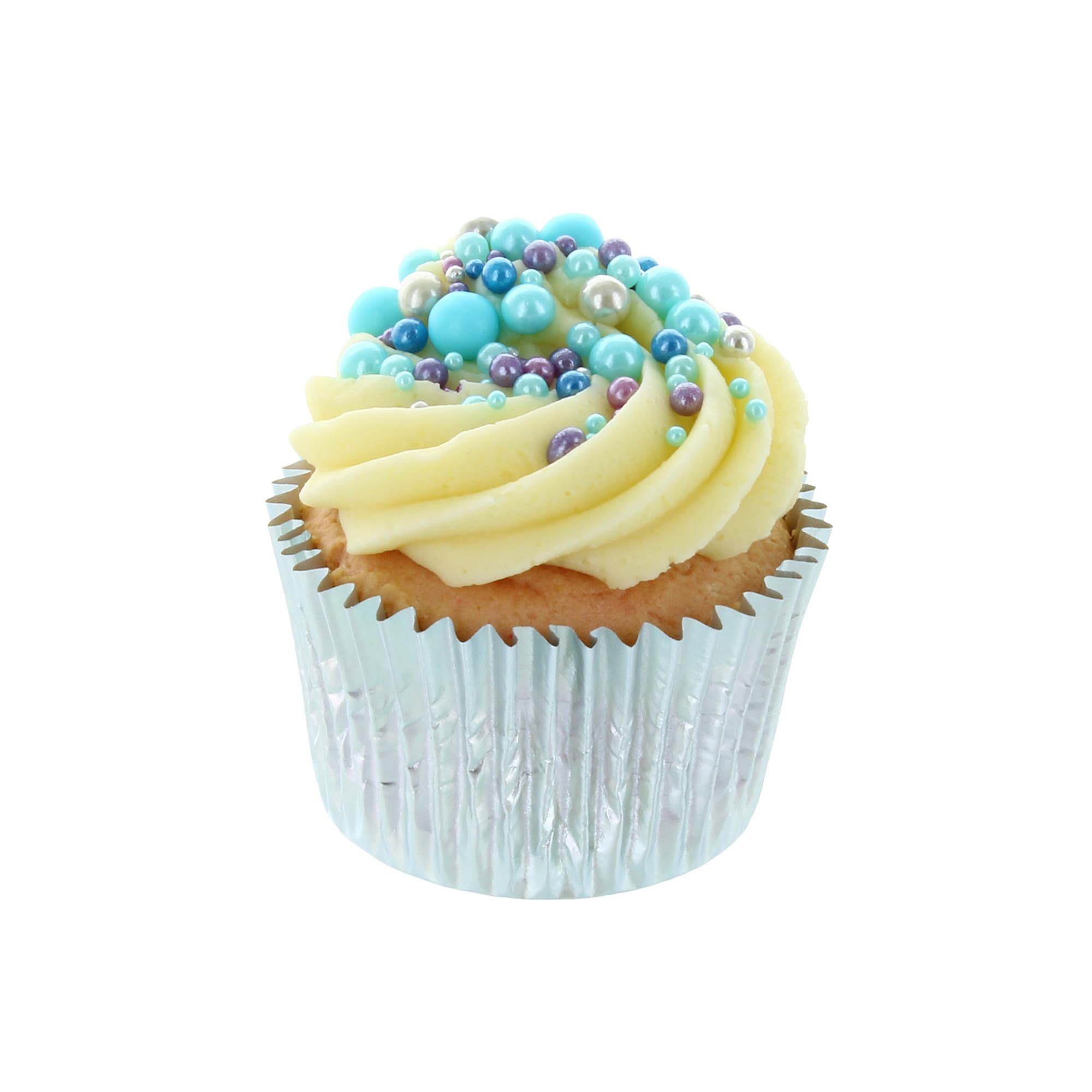 Baked with Love - Aqua Pearl Sprinkles Blue, Purple, Silver Sugar Cake Decorations 100g 4