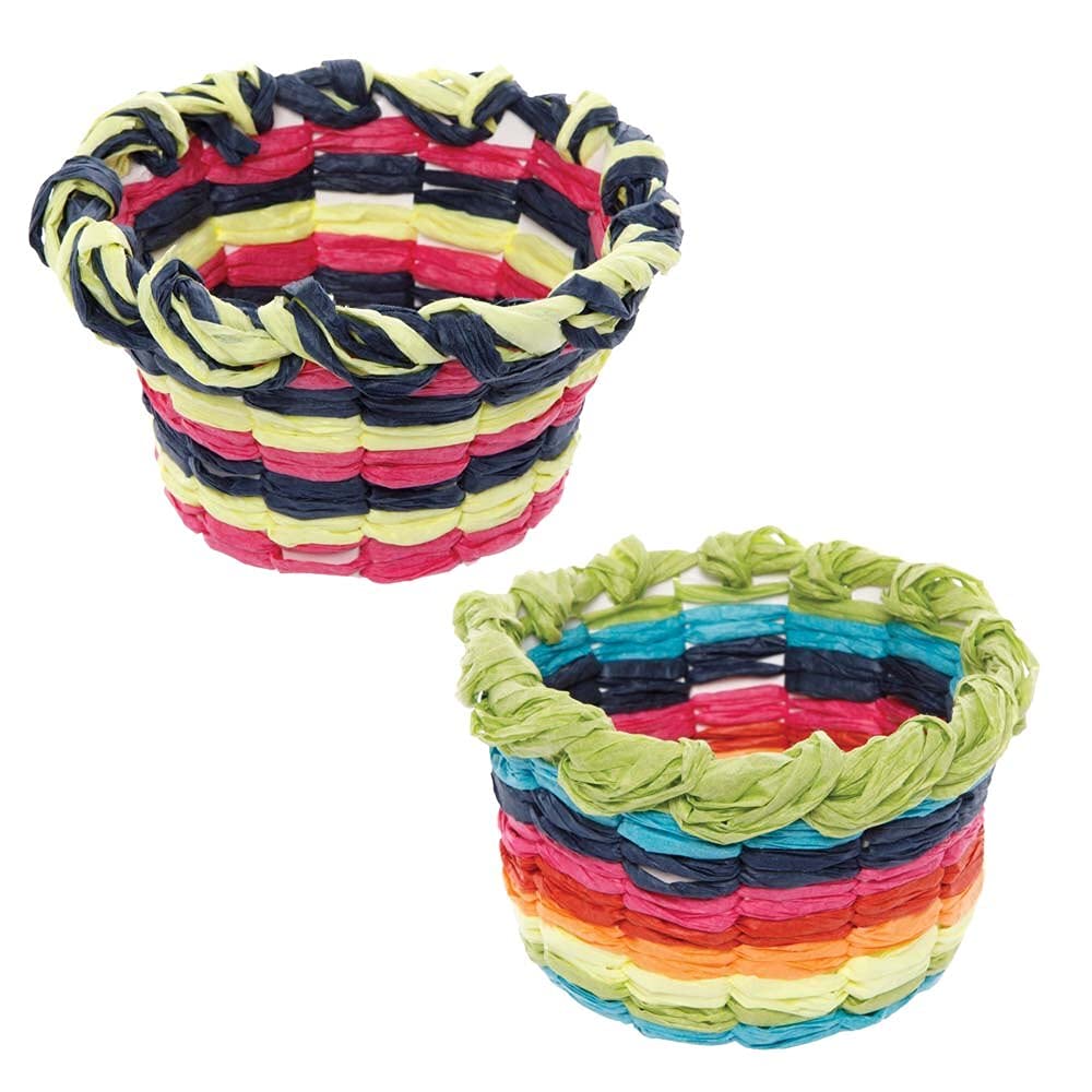 Baker Ross Rainbow Craft Weaving Baskets - Pack of 5, Arts & Crafts Kit for Kids Ages 5+ 7