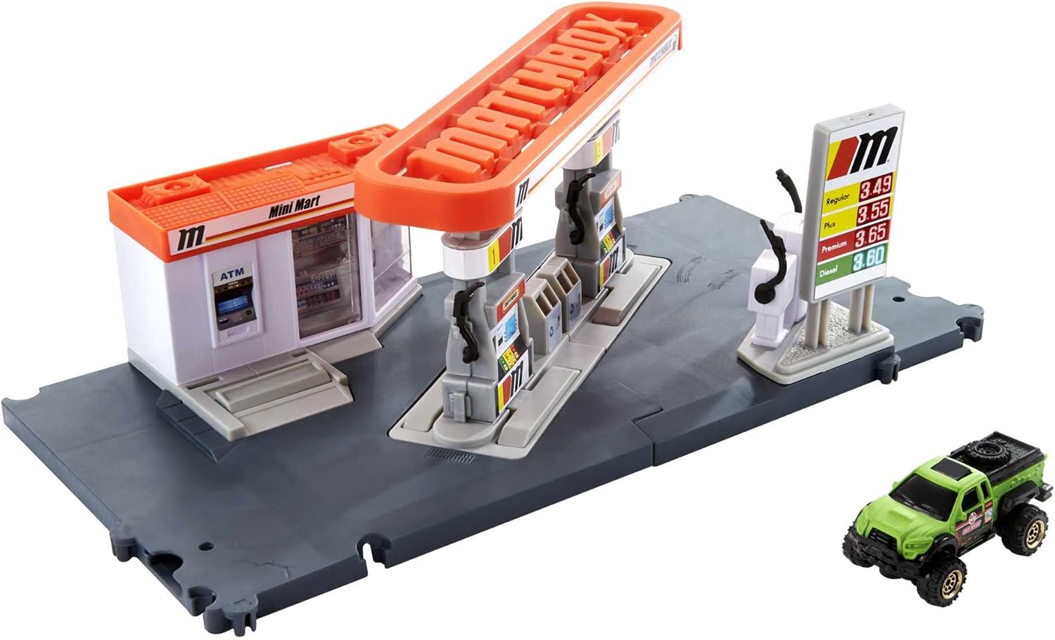 Matchbox Gas Station Playset - Interactive Vehicle Playset for Kids 3 Years and Up