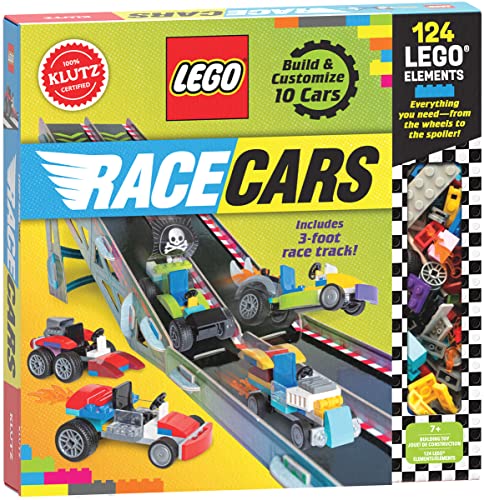 LEGO Race Cars: 5 (Klutz) - STEM Building & Racing Playset for Kids