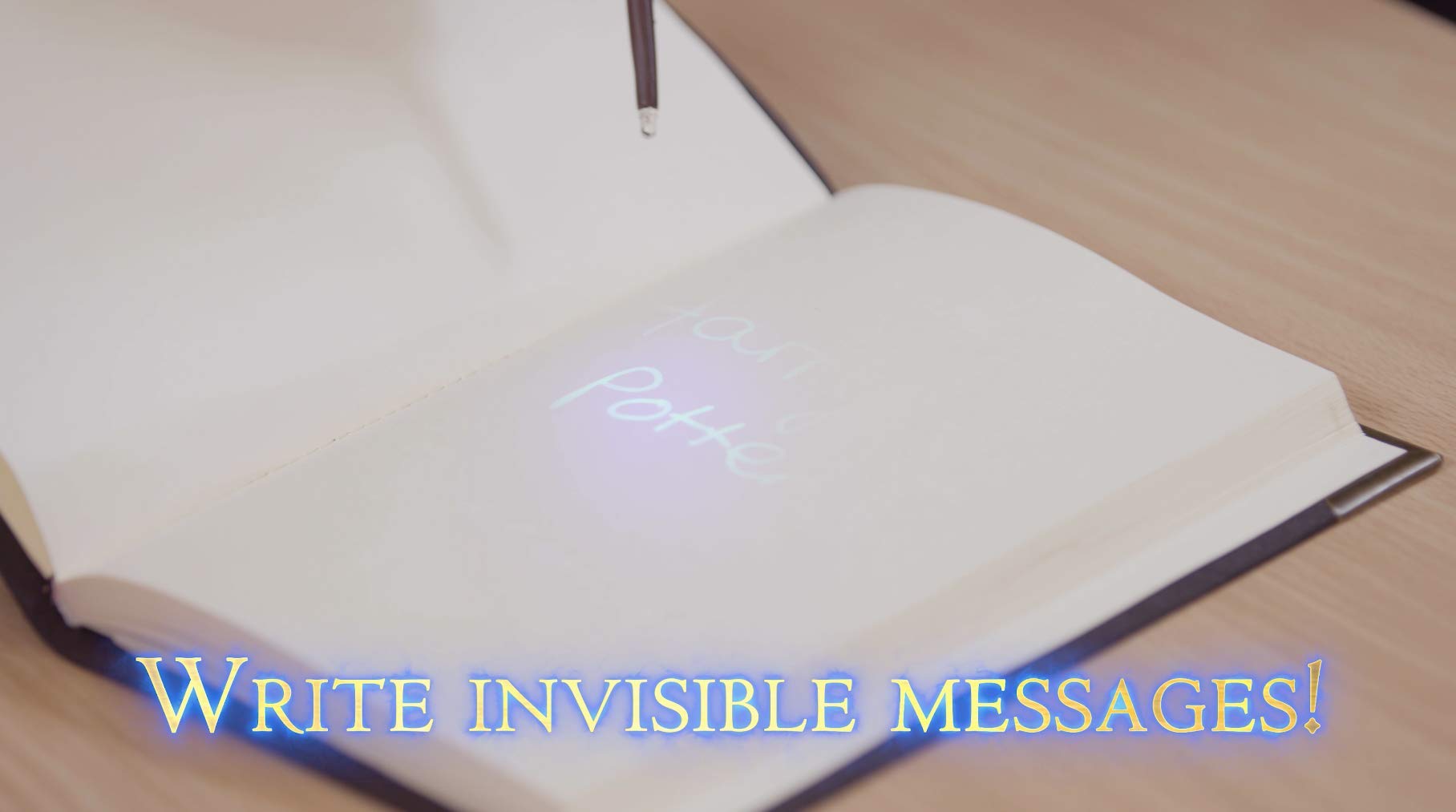 WOW! STUFF - Tom Riddle's Secret Diary with Slytherin Invisible Ink Pen & UV Light-Up Wand 7