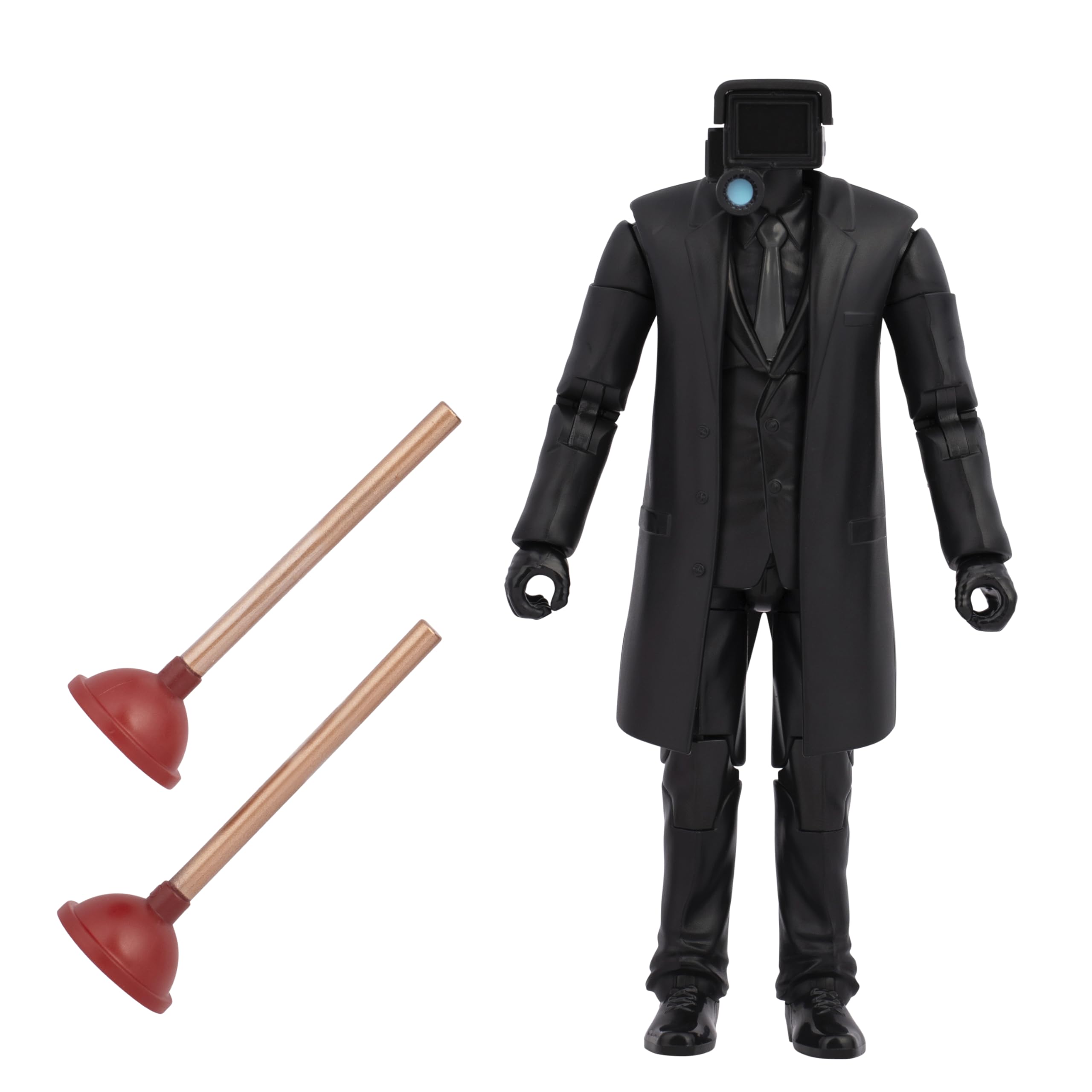 Skibidi Toilet Deluxe Figure - Plungerman 6" Collectible Action Figure, 22 Articulated Joints, Age 8+ 3