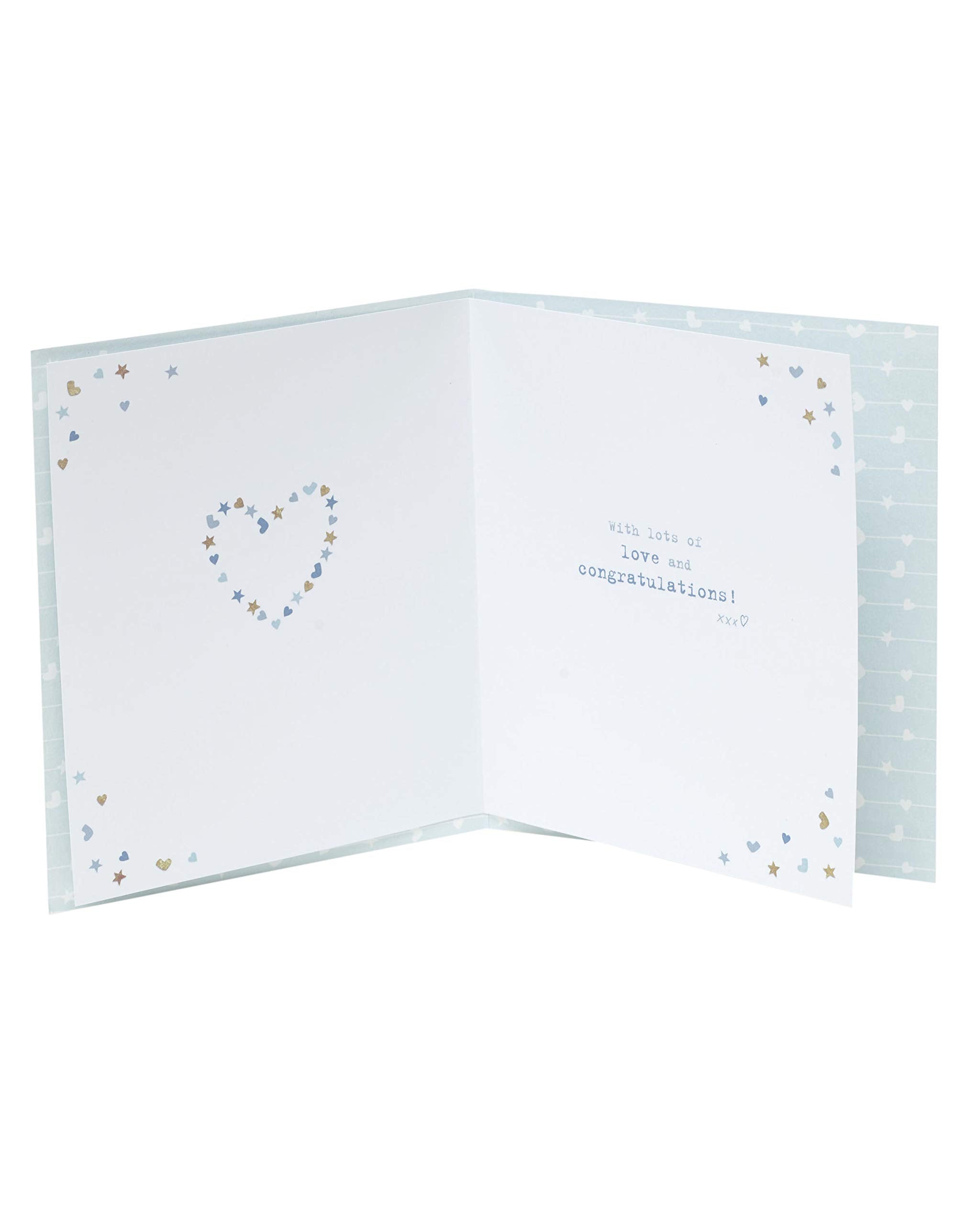 Boofle Baby Boy Congratulations Card | FSC Certified | 143 x 165 mm